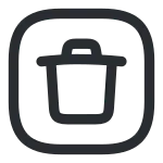 Trush Square SVG Icon